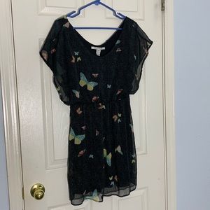 American Rag black and grey butterfly dress
